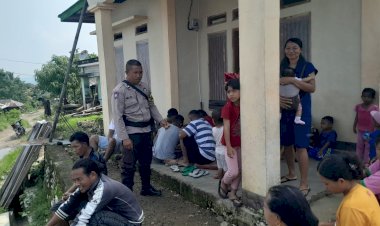 Bhabinkamtibmas-Kecamatan-Rahong-Utara-Gelar-Sambang-dan-Berikan-Himbauan-Pencegahan-TPPO,-HPR,-dan-Bencana-Alam