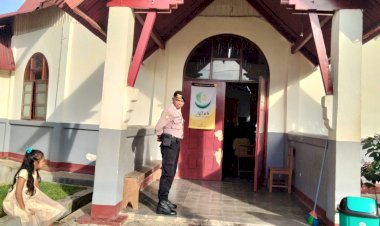 Polsek-Cibal-Gelar-Pengamanan-Perayaan-Misa-di-Gereja-Paroki-Kristus-Raja-Pagal