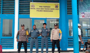 Pengamanan-di-Pos-Terpadu-Natal-2024-dan-Tahun-Baru-2025-Pelabuhan-Laut-Reo-Berjalan-Kondusif