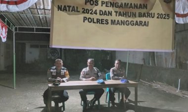 Kapolsek-Reo-Cek-Pengamanan-Pos-PAM-Gereja-Sta.-Maria-Ratu-Rosari-Reo