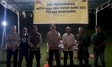 Kapolres-Manggarai-Terjun-Langsung-Cek-Kesiapan-Personil-Pengamanan-Misa-Malam-Natal