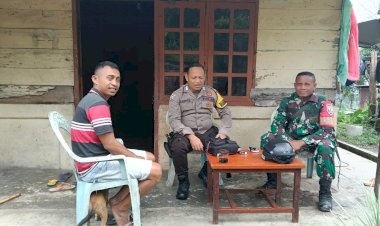 Bhabinkamtibmas-dan-Babinsa-Laksanakan-Patroli-di-Desa-Gapong,-Kec.-Cibal-untuk-Jaga-Kamtibmas-Tetap-Kondusif
