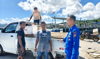 Jaga-Kondusifitas-Wilayah,-Sat-Polairud-Polres-Manggarai-Gelar-Patroli-dan-Sambang