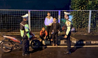 Sat-Lantas-Polres-Manggarai-Gelar-Patroli-Malam-untuk-Antisipasi-Balap-Liar-dan-Kecelakaan-Lalu-Lintas