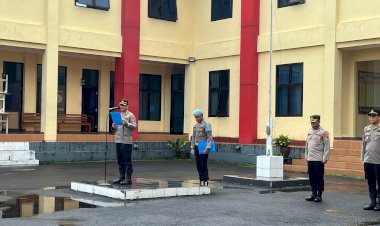 Apel-Mingguan-Polres-Manggarai,-Kapolres-Berikan-Arahan-Penting-kepada-Personil