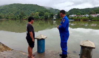 Waspada-Potensi-Bencana,-Sat-Polairud-Polres-Manggarai-Gelar-Patroli-dan-Sambang
