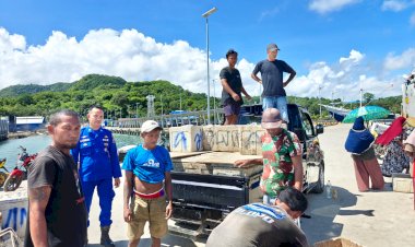 Patroli-dan-Sambang:-Sat-Polairud-Polres-Manggarai-Berikan-Himbauan-Kamtibmas-di-Pelabuhan-Reo