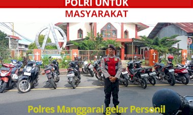 Polres-Manggarai-Gelar-Pengamanan-Ibadah-Minggu-di-Gereja-Gereja-di-Ruteng