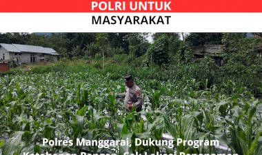 Polres-Manggarai-Lakukan-Pengecekan-dan-Pengawasan-Lahan-Penanaman-Serentak