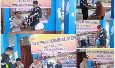 SIDOKKES-POLRES-MANGGARAI-LAKSANAKAN-PEMERIKSAAN-KESEHATAN-PERSONEL-POS-PAM-TERPADU-OPS-KETUPAT-TURANGGA-2025