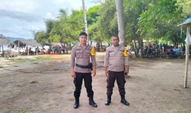 Polsek-Reo-Gelar-Pengamanan-di-Tempat-Wisata-Selama-Libur-Lebaran
