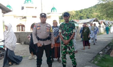 Polsek-Satarmese-Laksanakan-Pengamanan-Sholat-Idul-Adha-1446-H/Tahun-2025-di-Wilayah-Hukumnya