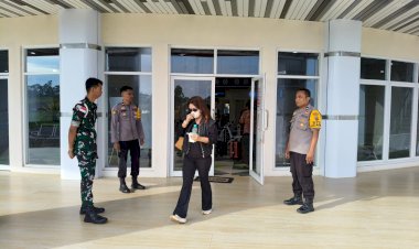 Pospol-KP3-Udara-Laksanakan-Pengamanan-Penerbangan-di-Bandara-Frans-Sales-Lega-Ruteng