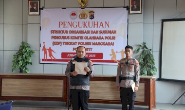 Kapolres-Manggarai-Kukuhkan-Struktur-Organisasi-dan-Pengurus-Komite-Olahraga-Polri-Tingkat-Polres-Manggarai