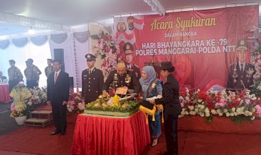 Syukuran-Hari-Bhayangkara-Ke-79-Polres-Manggarai-Berlangsung-Khidmat-Dan-Meriah