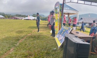 Bhabinkamtibmas-Ruteng-Laksanakan-Pengamanan-Turnamen-Sepak-Bola-
