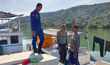 Satpolairud-Polres-Manggarai-Laksanakan-Sambang-di-Pesisir-Sungai-Wae-Pesi