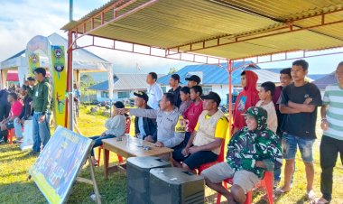 Bhabinkamtibmas-Pengamanan-Pertandingan-Compang-Dalo-Cup,-Tekankan-Sportivitas-Dan-Kebersamaan