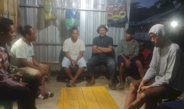 Polsek-Satarmese:-Polsek-Sigap-Mediasi-Aksi-Blokade-Jalan-Warga-Nangawoja