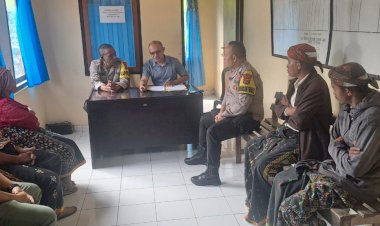 Mediasi-Sengketa-Tanah-Di-Polsek-Cibal,-Kapolsek-Dan-Bhabinkamtibmas-Fasilitasi-Jalannya-Proses-Damai