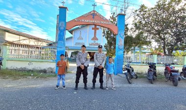 Pengamanan-Ibadah-Minggu:-Wujud-Pelayanan-Polri-kepada-Umat