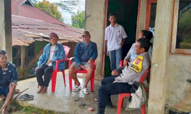 Sinergi-dengan-Warga,-Bhabinkamtibmas-Gaungkan-Ketahanan-Pangan-Saat-Sambang