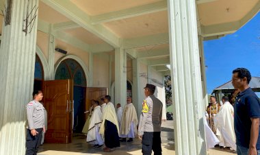 Pengamanan-Misa-Sulung,-Wujud-Dedikasi-Polri-dalam-Mendukung-Ibadah-Umat