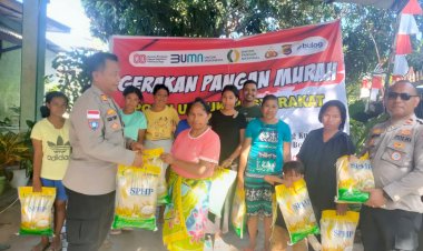 Polda-NTT-Salurkan-292-Ton-Beras-Murah,-Wujudkan-Kesejahteraan-Rakyat-Sambut-HUT-ke-80-RI