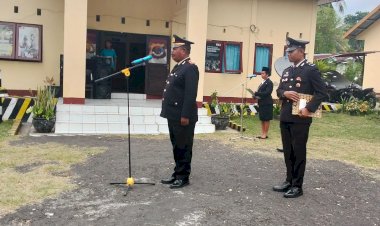 Mapolsek-Satarmese-Gelar-Upacara-Peringatan-HUT-RI-ke-80