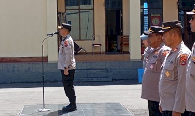 Wakapolres-Manggarai-Pimpin-Apel-Siaga-Antisipasi-Perkembangan-Situasi-Nasional