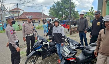 Sat-Lantas-Polres-Manggarai-Gelar-Patroli-KRYD,-Pamturlalin,-dan-Himbauan-Kamseltibcar-di-Kota-Ruteng