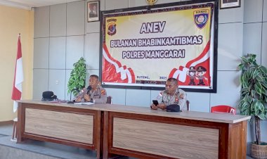 UNTUK-MENINGKATKAN-KEMAMPUAN--DAN-PENGAWASAN,----BINMAS-POLRES-MANGGARAI--GELAR--ANALISA-DAN-EVALUASI--KINERJA--SELURUH--BHABINKAMTIMAS---DALAM-MENGEMBAN-TUGAS--HARKAMTIBMAS