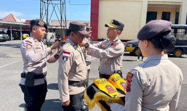 WAKAPOLRES-MANGGARAI-PIMPIN-UPACARA-LAUNCHING-PERWIRA-SAMAPTA-(PAMAPTA)-POLRES-MANGGARAI