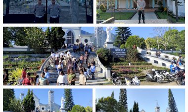 POLRES-MANGGARAI-ADAKAN-PENGAMANAN-IBADAH,-PASTIKAN-UMAT-NASRANI-LAKSANAKAN-IBADAH-DALAM-SITUASI-AMAN-DAN-NYAMAN