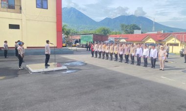 APEL-PAGI-:-WAKA-POLRES-TEKANKAN-LARANGAN-KONSUMSI-MIRAS,-HIDUP-BERGAYA-HEDON,-SERTA-PENINGKATAN-DISIPLIN-DAN-WASKAT