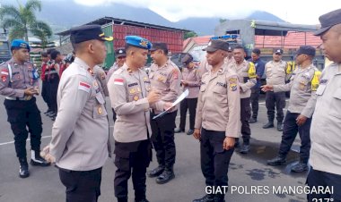CEGAH-TERJADINYA-PELANGGARAN-,-SIPROPAM-POLRES-MANGGARAI--LAKSANAKAN--GIAT-OPERASI-PENEGAKKAN-KETERTIBAN-DAN--DISIPLIN-.