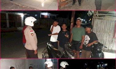 Polsek-Reo-Pastikan-Kecamatan-Reok-Tetap-Aman-Melalui-Patroli-1×12-Jam