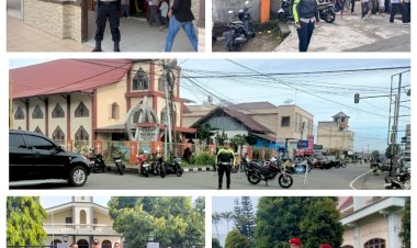 Polri-Hadir-untuk-Masyarakat,-Polres-Manggarai-Laksanakan-Pengamanan-Misa/Ibadah-Mingguan