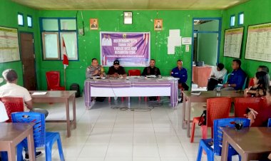 Bhabinkamtibmas-Polres-Manggarai-Hadiri-Musrenbangdes-Desa-Nenu,-Dukung-Peningkatan-Daya-Saing-Daerah