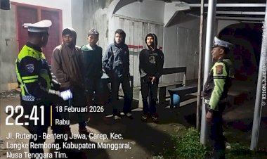 Patroli-Malam-Antisipasi-Balap-Liar-dan-Laka-Lantas-di-Wilkum-Polres-Manggarai-Polda-NTT