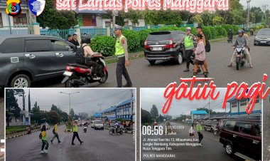 SATLANTAS-POLRES-MANGGARAI-LAKSANAKAN-PENGATURAN-ARUS-LALU-LINTAS-PAGI-HARI,-CIPTAKAN-KAMSELTIBCAR-LANTAS-DI-WILAYAH-HUKUM