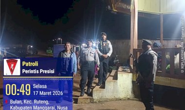 Antisipasi-gangguan-keamanan-Pasca-Konflik-Sengketa-Tanah,-Polres-Manggarai--Polda-NTT,-Laksanakan--Pam-dan-Patroli-Malam-Jaga-kondusifitas--Dua-Kampung--yang-bersengketa