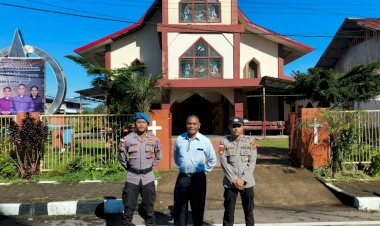 Polres-Manggarai-Intensifkan-Pengamanan-Ibadah-Minggu,-Wujud-Nyata-Pelayanan-kepada-Masyarakat