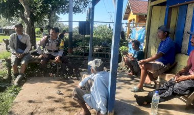 Bhabinkamtibmas-Reok-Barat-Intensifkan-Pemantauan-Sengketa-Lahan,-Warga-Diminta-Menahan-Diri-dan-Jaga-Kondusifitas