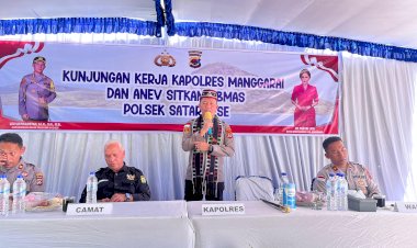 WUJUDKAN-PENGUATAN--PELAYANAN-KEPOLISIAN-TINGKAT-POLSEK,-KAPOLRES-MANGGARAI-MELAKSANAKAN-KUNJUNGAN-KERJA-DAN-ANEV-KAMTIBMAS-DI-POLSEK-SATAR-MESE