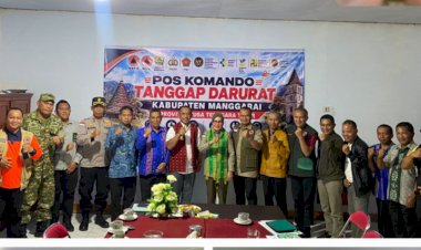 WAKAPOLRES-MANGGARAI-HADIRI-RAPAT-EVALUASI-DAN-KOORDINASI-TANGGAP-DARURAT-BENCANA-GEMPA-BUMI,-PASTIKAN-PENANGANAN-BERJALAN-LANCAR