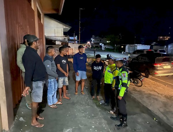 Patroli Malam, Polres Manggarai Antisipasi Balap Liar dan Laka Lantas