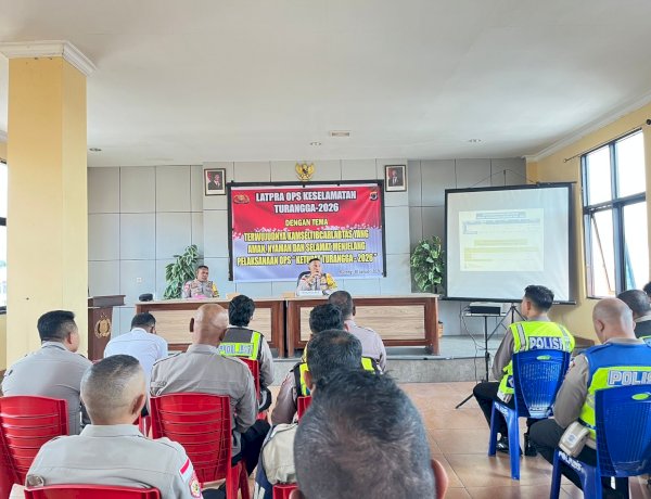 Latihan Pra Operasi Keselamatan Turangga 2026 Digelar, Waka Polres Manggarai Tekankan Kesiapan Personel dan Pendekatan Humanis