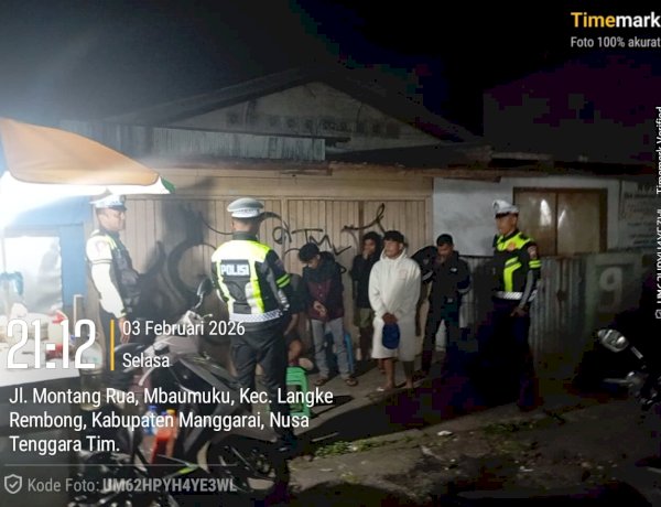 Patroli Malam Polres Manggarai Antisipasi Balap Liar dan Laka Lantas di Sejumlah Titik Rawan