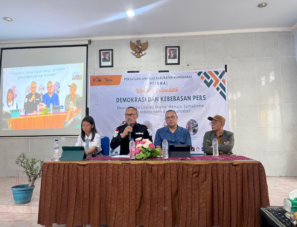 Wakili Kapolres Manggarai, Kasi Humas Polres Manggarai ,Polda NTT, Paparkan Perspektif Hukum Implementasi UU Pers